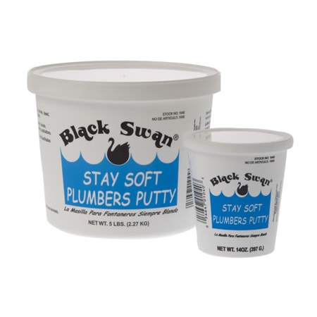 Black Swan Stay Soft Plumbers Putty 14oz. 1040